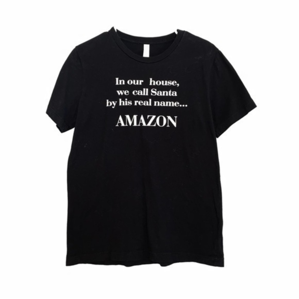 🔥🔥NWOT Amazon Santa Graphic Short Sleeve Tee
